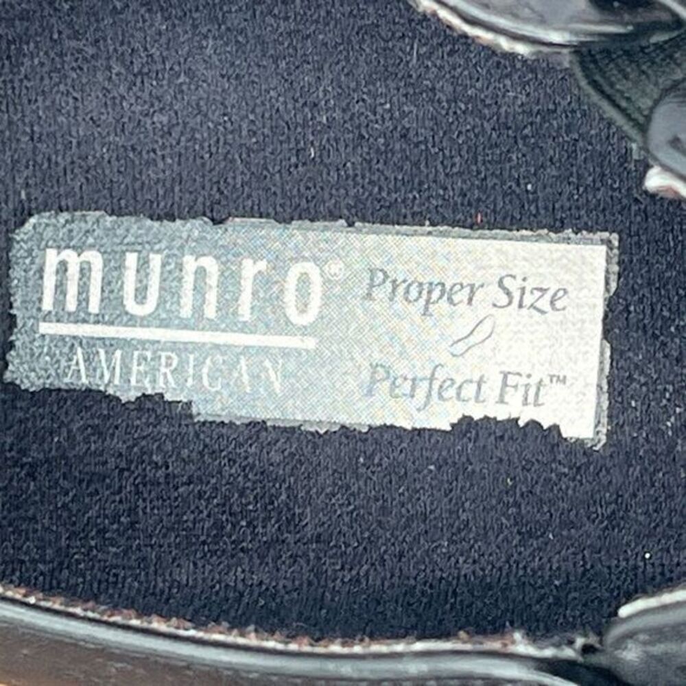 Munro Loafer Shoes Women's 5M Black Leather Slip On Block Heel Casual M281481 - Picture 7 of 16